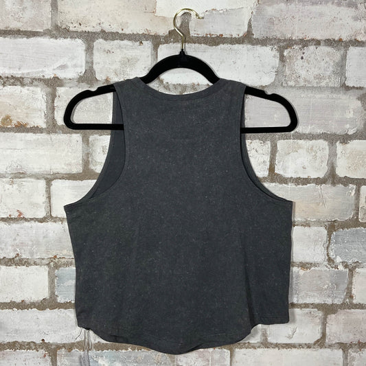 Nirvana Grey Racerback Unwantee Upcycle Tank Top upcycled by Unwantees, sustainable fashion made in great Britain from vintage graphic tshirt Rear View