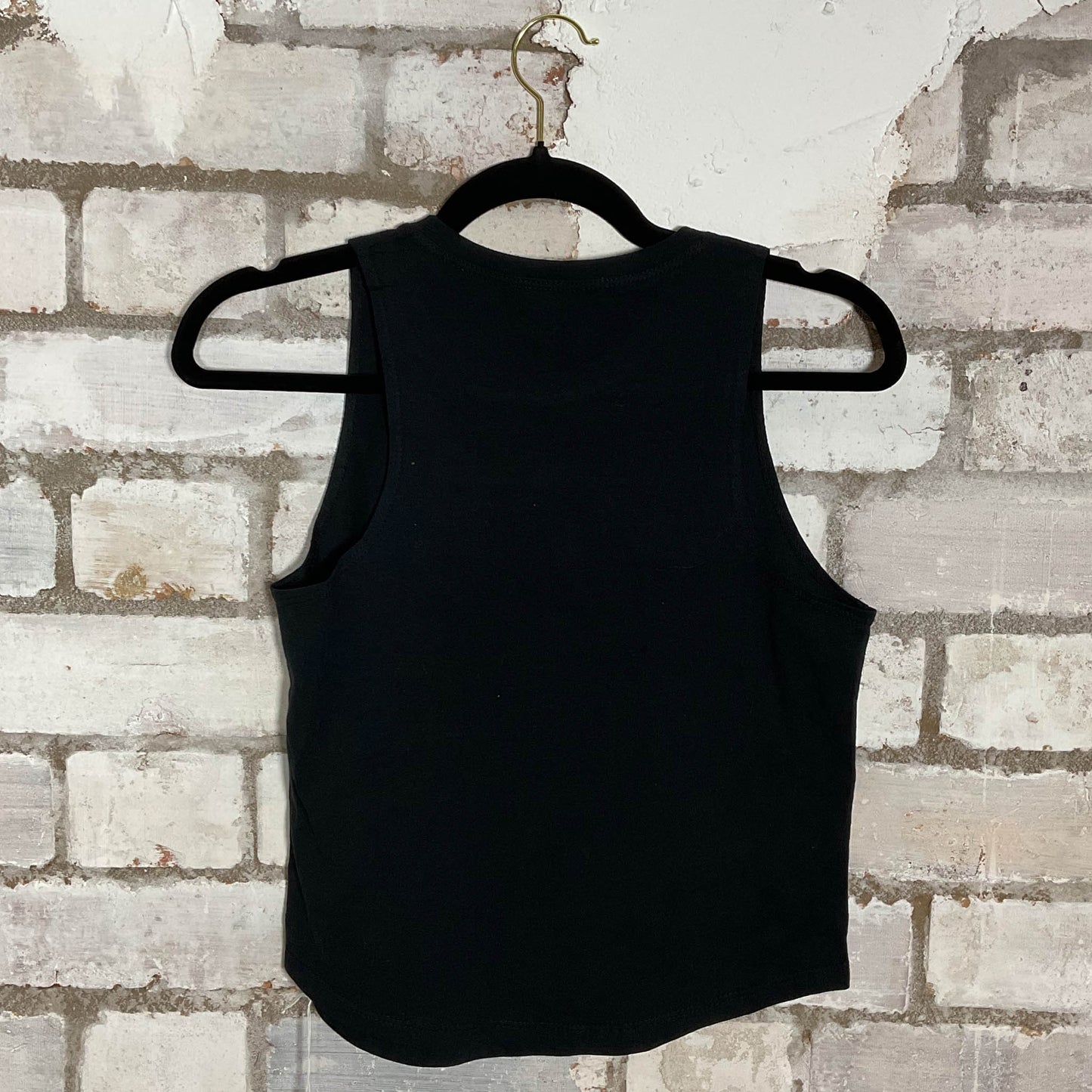 Fleetwood Mac Dreams Dove design Unwantee Upcycle Tank Top upcycled by Unwantees, sustainable fashion made in great Britain from vintage graphic tshirt rear view