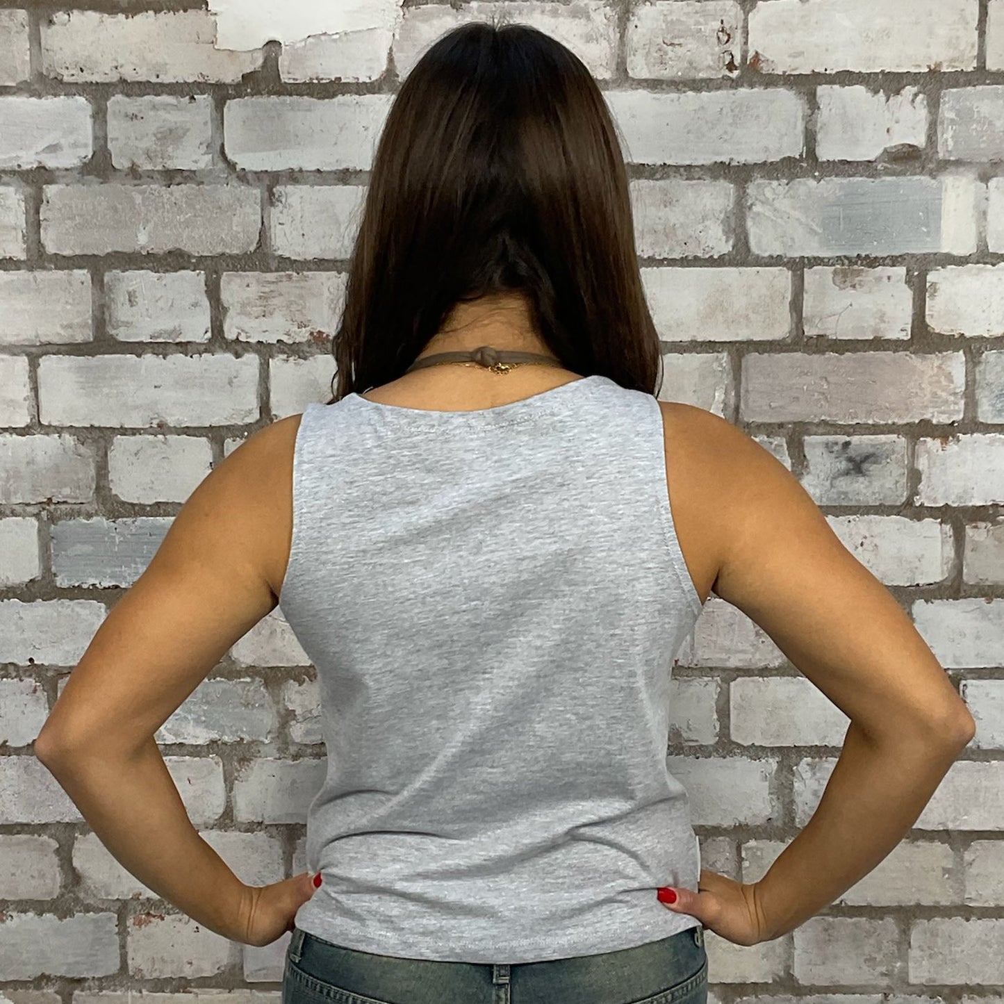 Motorcycle print Slash neck tank top made from an upcycled graphic band tshirt, punk rock style street wear, athleisure wear, unwantees is a sustainable fashion brand, we take unwanted graphic tshirts otherwise destined for landfill and recycle clothing into vest tops for sports wear or leisure. Refashioned band merch, Slash Neck Sleeveless Top