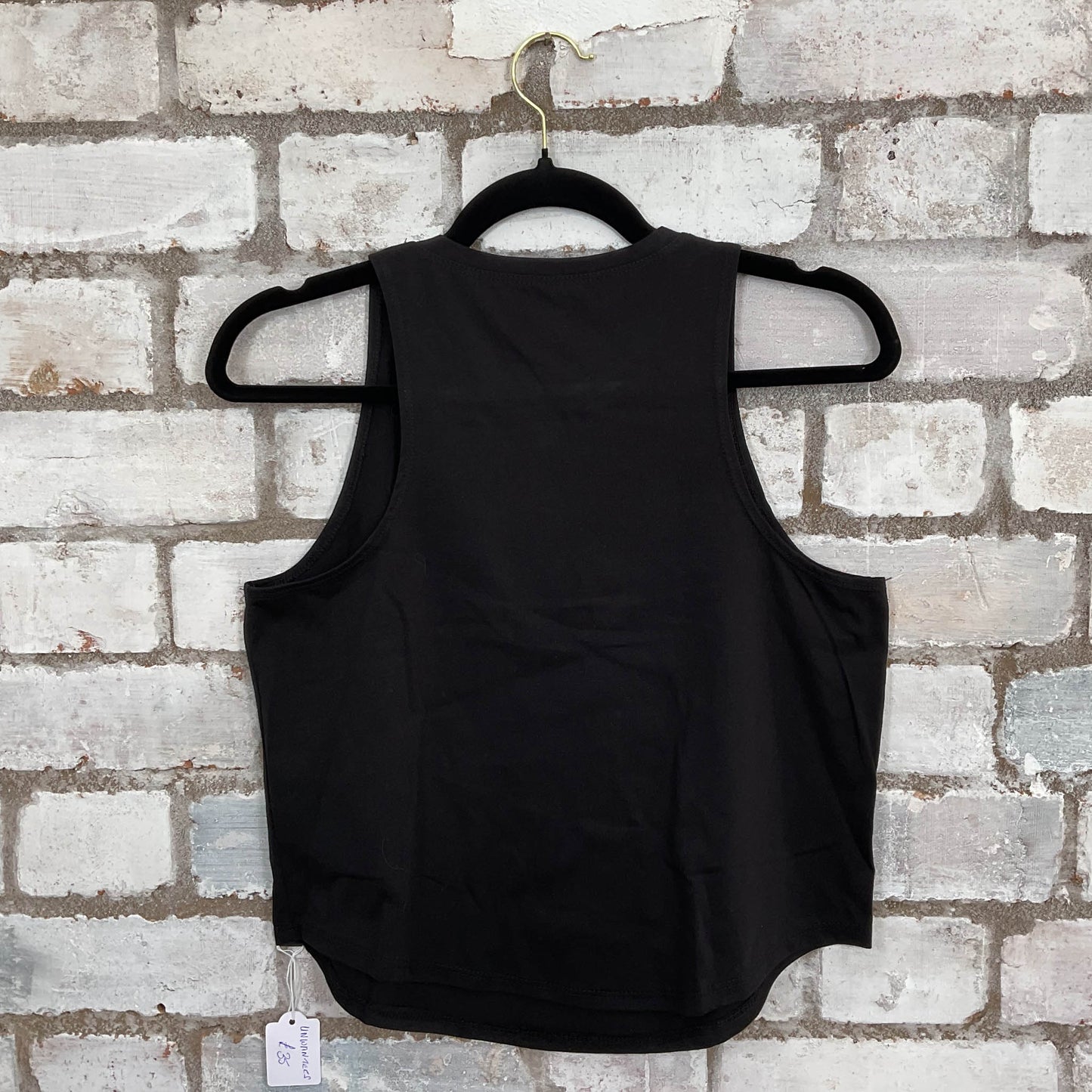 Elvis Presle Racerback Unwantee Racerback Tank Top upcycled by Unwantees, sustainable fashion made in great Britain from vintage graphic tshirt rear view