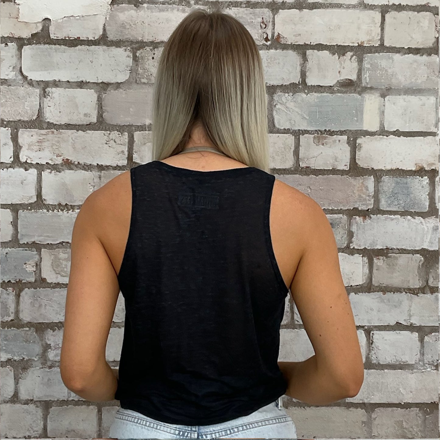 racerback vest top, sustainable fashion, recycled vintage clothing, unwantees