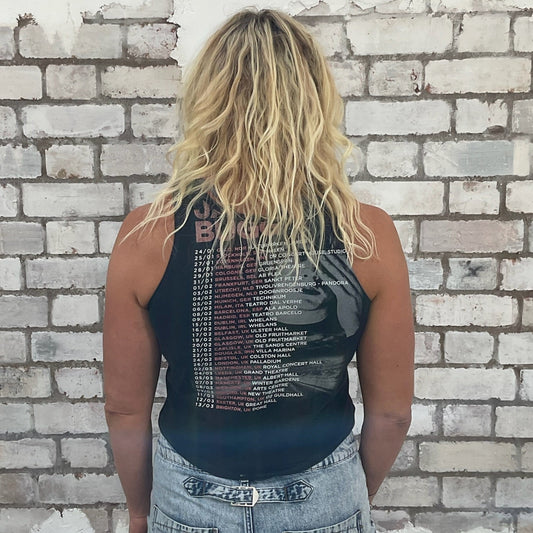 Jake Bugg tour tank top, Jake buggy recycled tour tshirt by unwantees, Jake Bugg band top, Jake Bugg Tour Vest, Sleeveless top, back print