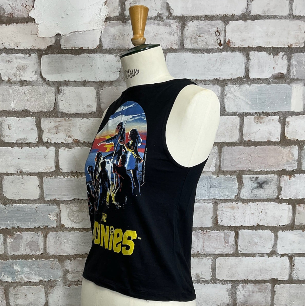 The Goonies tank top, The Goonies vest top, Classic 80s movie The Goonies, up cycle by Unwantees, epic 80s, tank top recycled