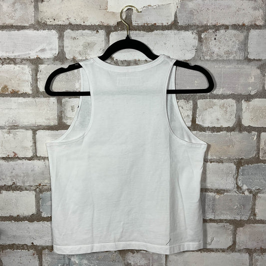 Oasis Be Here Now Unwantee Tank Top upcycled by Unwantees, sustainable fashion made in great Britain from vintage graphic tshirt back view