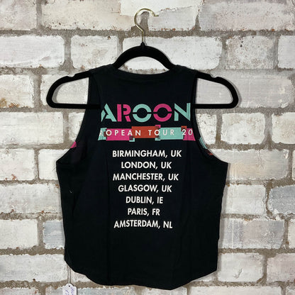 Maroon 5 European Tour 2014 Unwantee Tank Top upcycled by Unwantees, sustainable fashion made in great Britain from vintage graphic tshirt back view