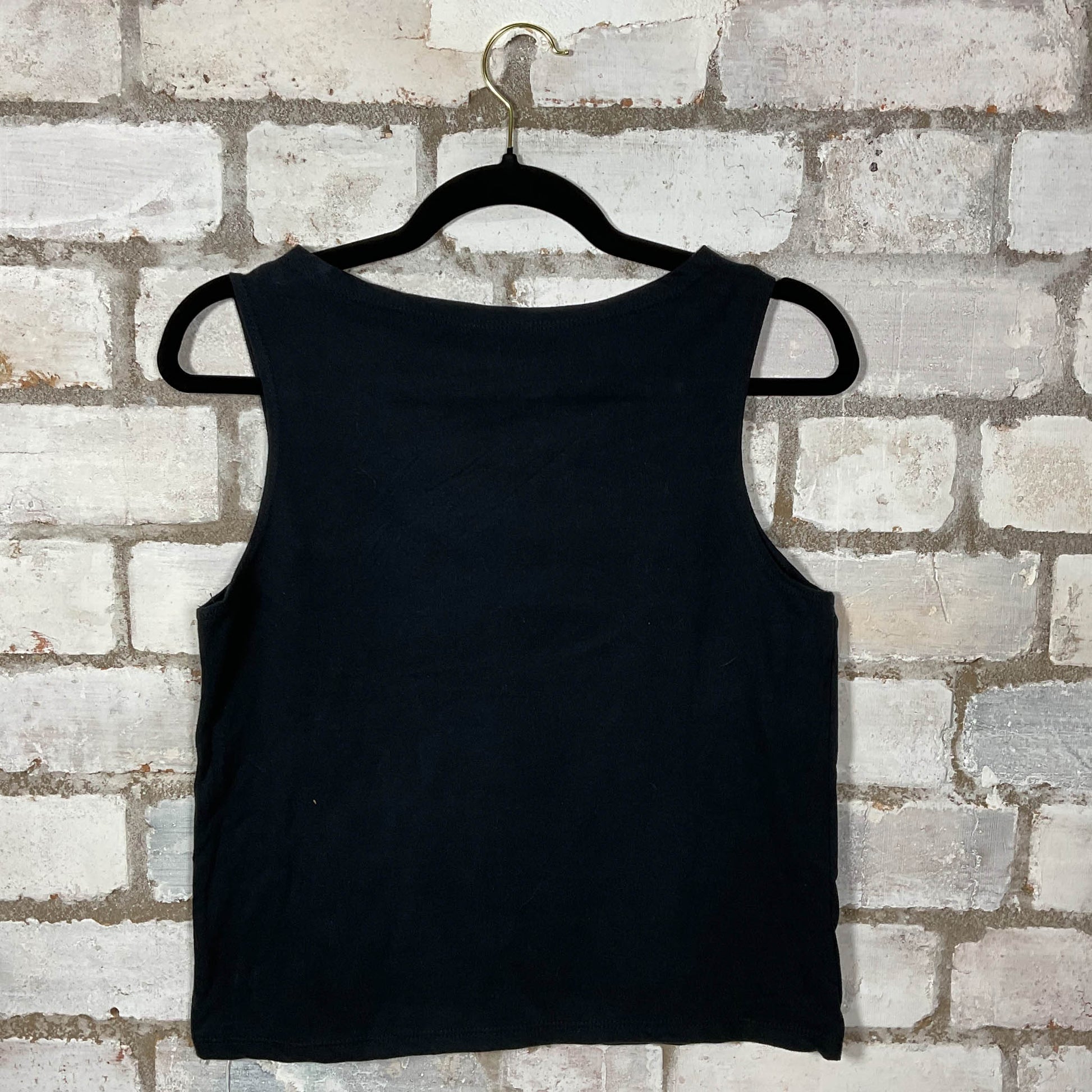 Faith No More Angel Dust Unwantee Tank Top upcycled by Unwantees, sustainable fashion made in great Britain from vintage graphic tshirt back view