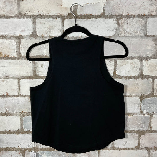 AC/DC 1973 Racerback Unwantee Upcycle Tank Top upcycled by Unwantees, sustainable fashion made in great Britain from vintage graphic tshirt Rear View