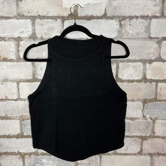Hot pink Lips Racerback Unwantee Upcycle Tank Top upcycled by Unwantees, sustainable fashion made in great Britain from vintage graphic tshirt rear view
