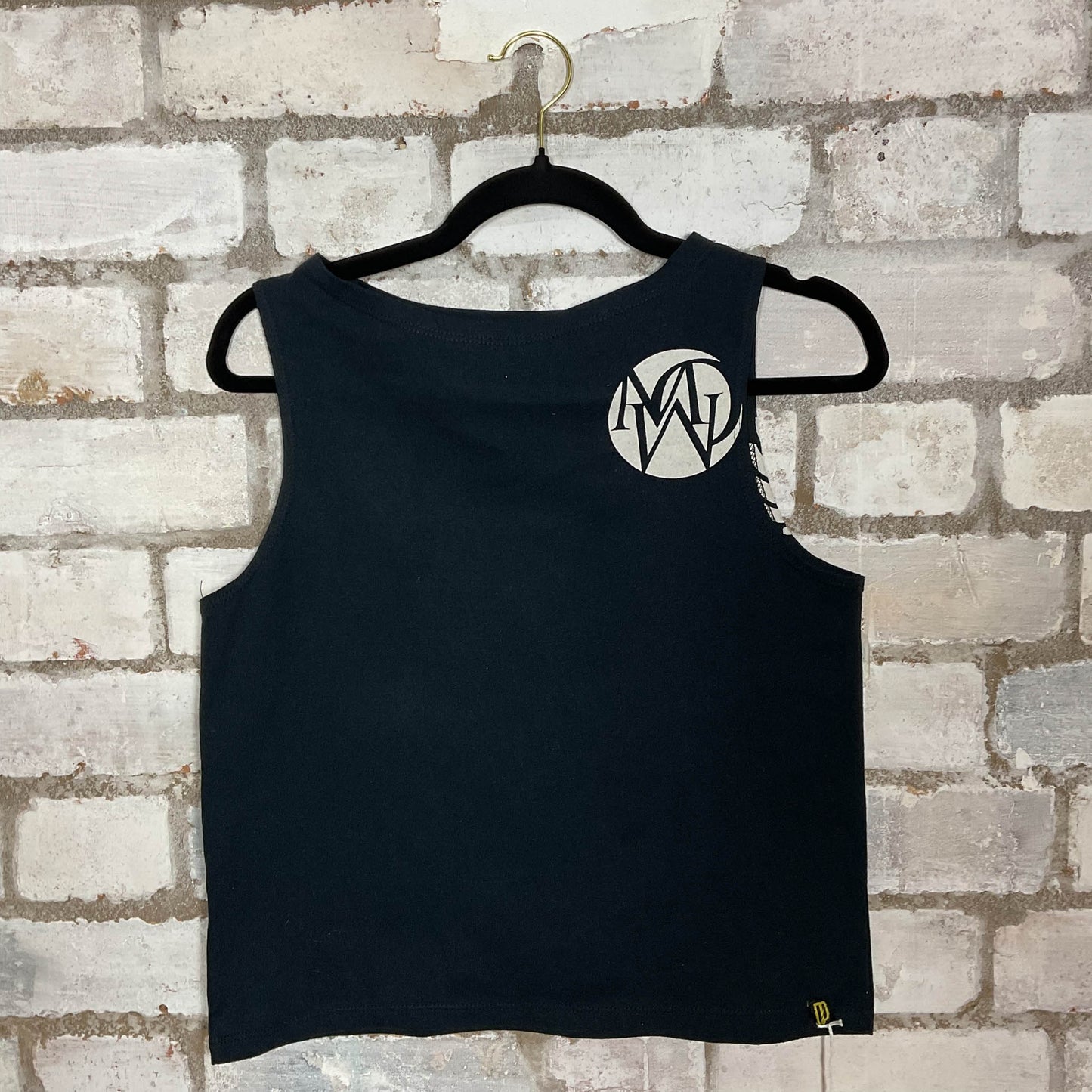 March of Wolves Slash Neck Unwantee Upcycle Tank Top upcycled by Unwantees, sustainable fashion made in great Britain from vintage graphic tshirt