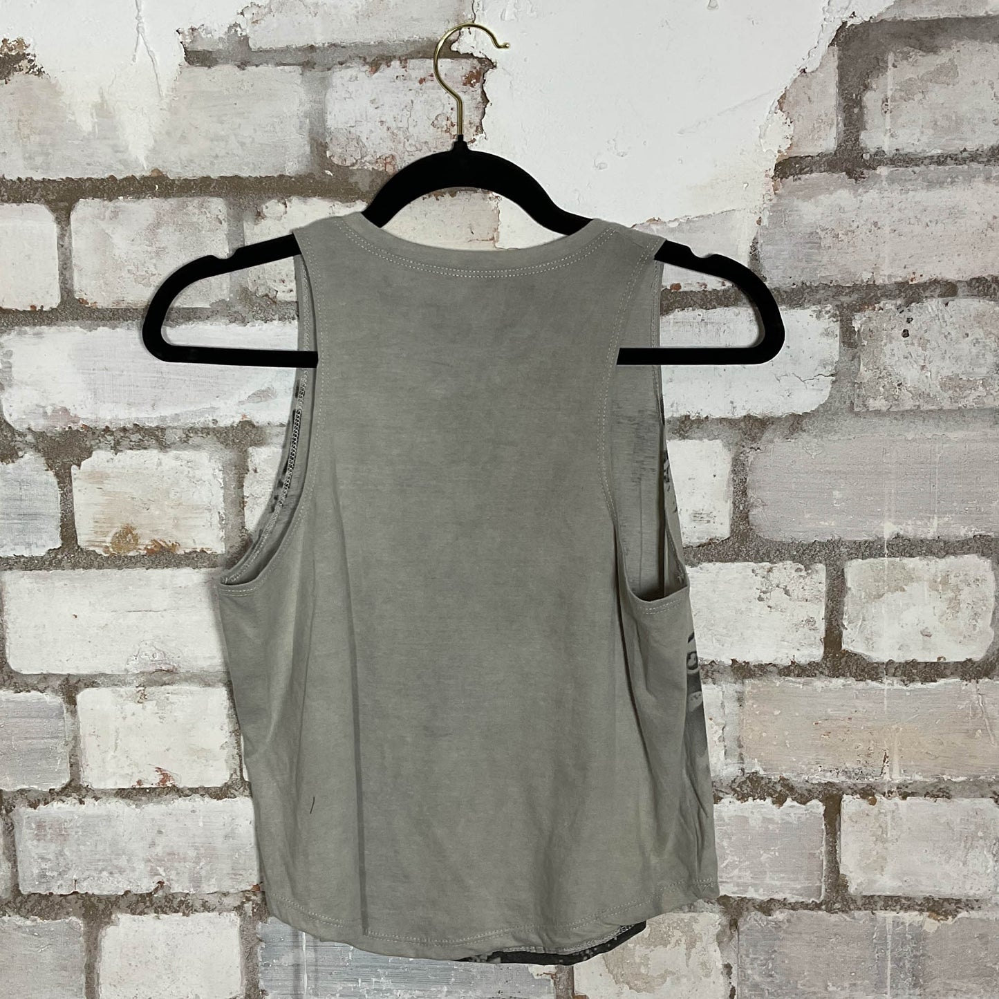 Meat is Murder The Smiths Unwantee Upcycle Tank Top upcycled by Unwantees, sustainable fashion made in great Britain from vintage graphic tshirt rear view