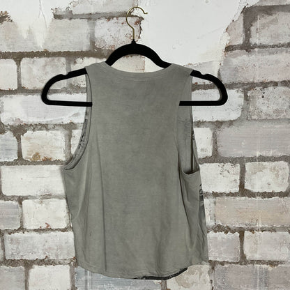 Meat is Murder The Smiths Unwantee Upcycle Tank Top upcycled by Unwantees, sustainable fashion made in great Britain from vintage graphic tshirt rear view