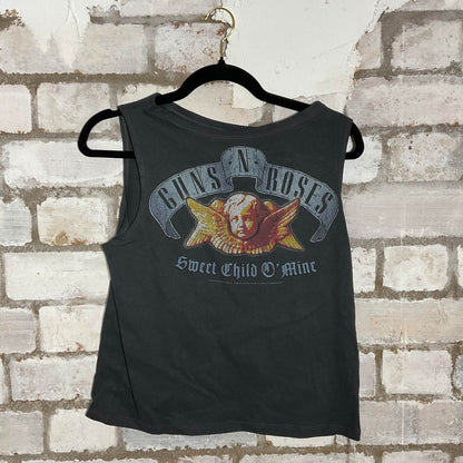 Sweet Child O Mine GNR Unwantee Upcycle Tank Top upcycled by Unwantees, sustainable fashion made in great Britain from vintage graphic tshirt