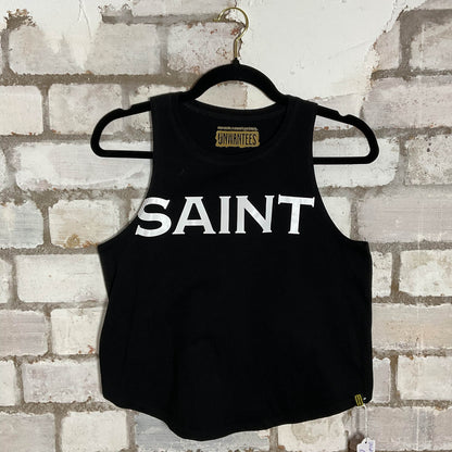 Saint Illustration Unwantee Upcycle Tank Top upcycled by Unwantees, sustainable fashion made in great Britain from vintage graphic tshirt