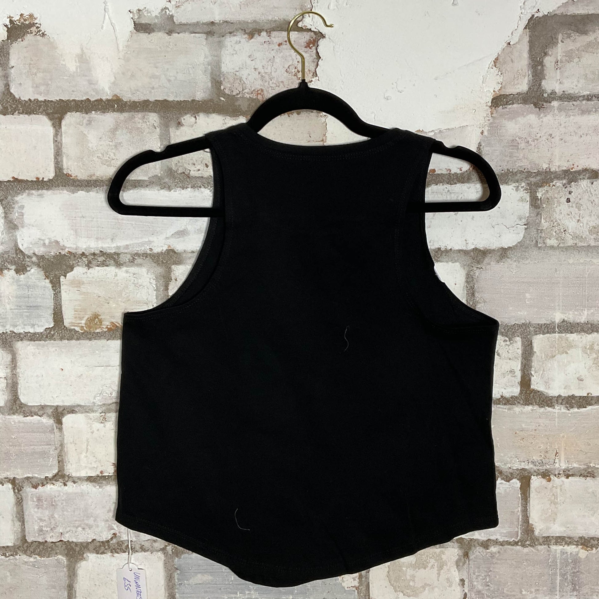 Saint Illustration Unwantee Upcycle Tank Top upcycled by Unwantees, sustainable fashion made in great Britain from vintage graphic tshirt rear View