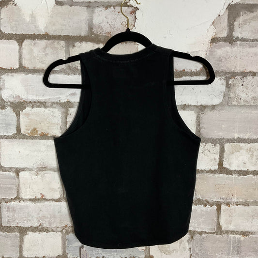 Slash RacerbackUnwantee Upcycle Tank Top upcycled by Unwantees, sustainable fashion made in great Britain from vintage graphic tshirt rear view