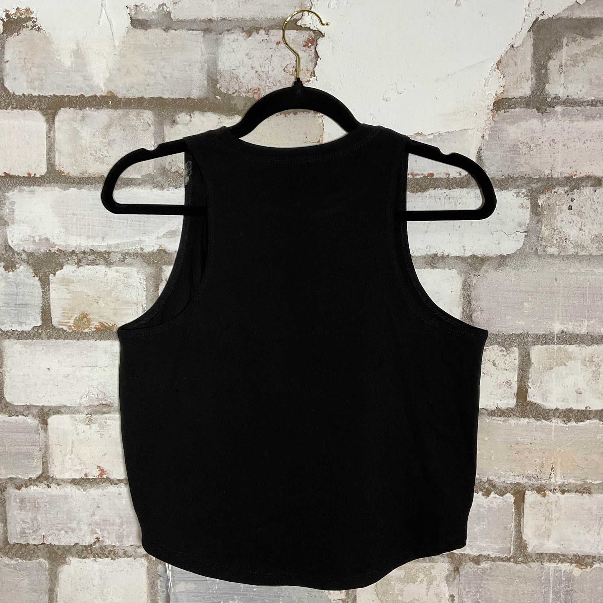 Ben Sherman Brit Pop Racerback Unwantee Upcycle Tank Top upcycled by Unwantees, sustainable fashion made in great Britain from vintage graphic tshirt rear view