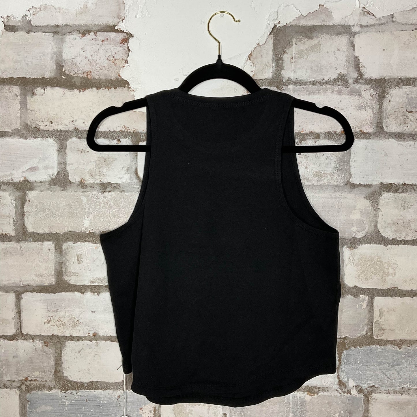 Anime Print Racerback Unwantee Upcycle Tank Top upcycled by Unwantees, sustainable fashion made in great Britain from vintage graphic tshirt rear view