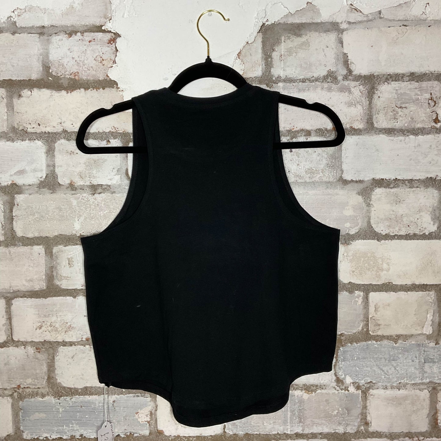 Queen Emblem Racerback Unwantee Upcycle Tank Top upcycled by Unwantees, sustainable fashion made in great Britain from vintage graphic tshirt Rear View