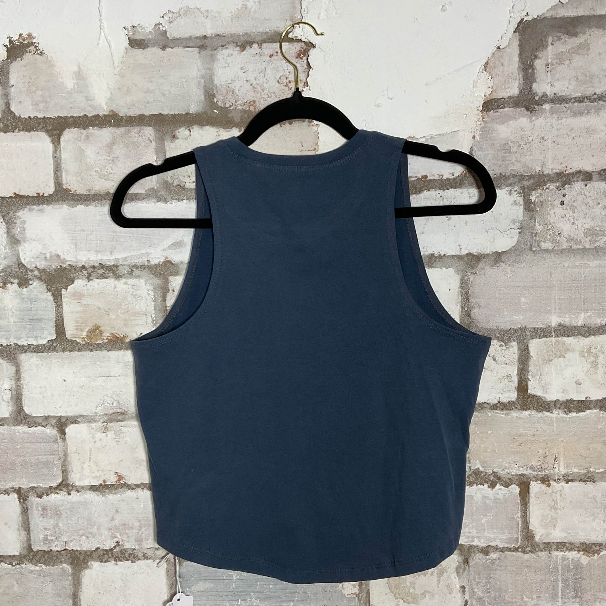 VW Campervan Illustration Unwantee Upcycle Tank Top upcycled by Unwantees, sustainable fashion made in great Britain from vintage graphic tshirt rear view