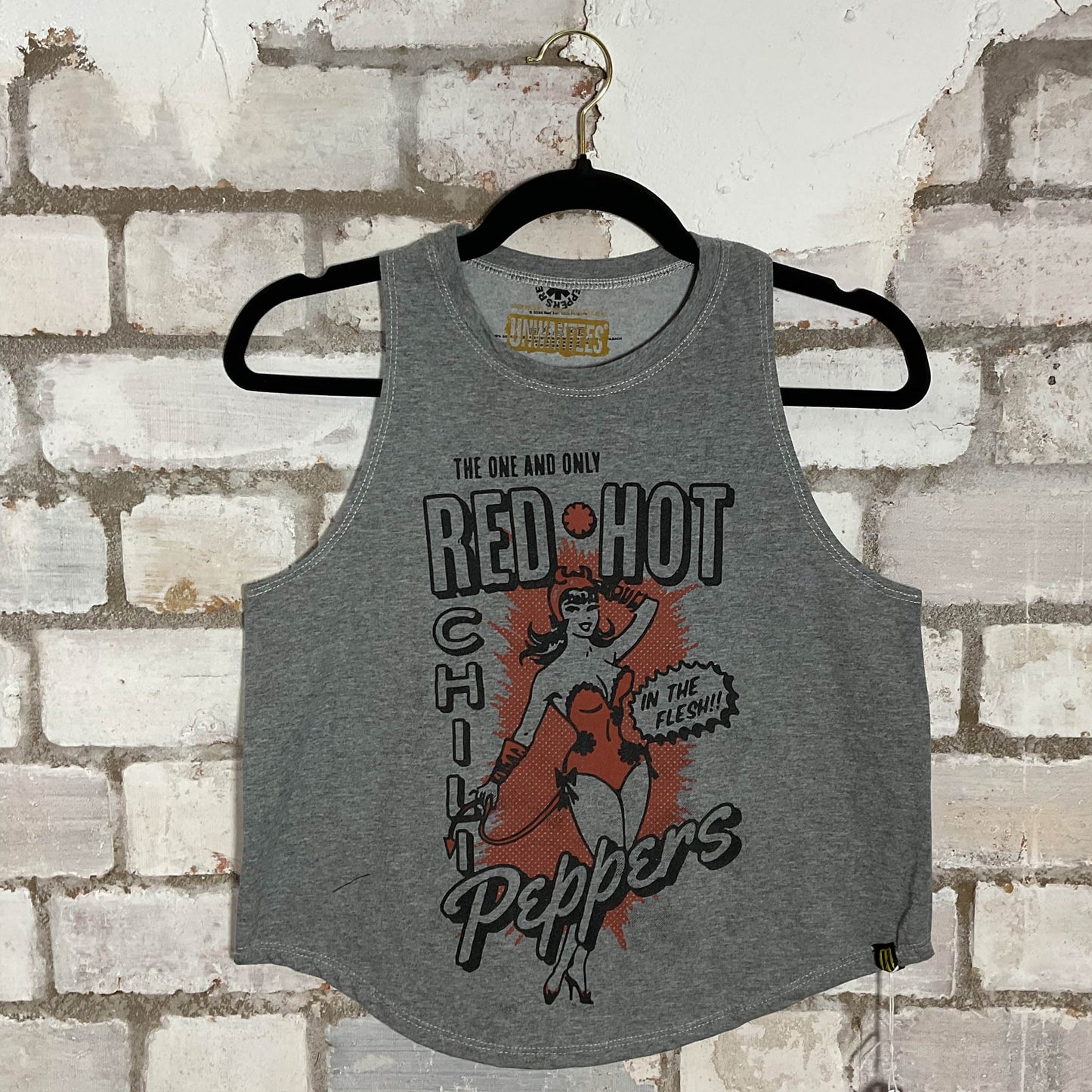 Red Hot Chili Peppers Unwantee Upcycle Tank Top upcycled by Unwantees, sustainable fashion made in great Britain from vintage graphic tshirt