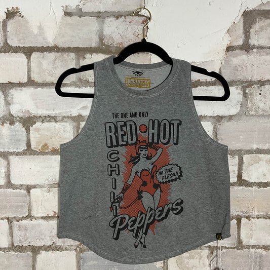 Red Hot Chili Peppers Unwantee Upcycle Tank Top upcycled by Unwantees, sustainable fashion made in great Britain from vintage graphic tshirt