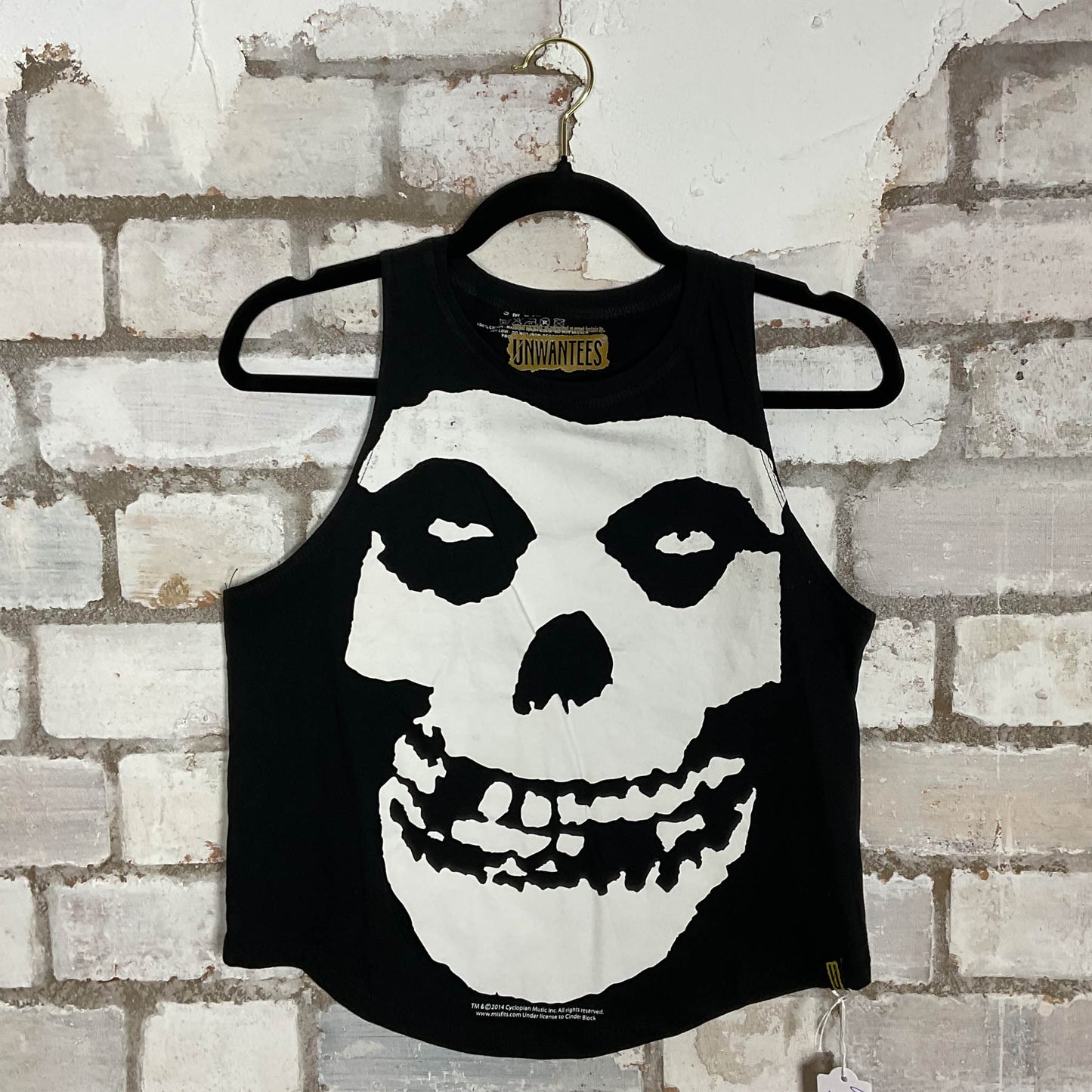 The Misfits Unwantee Upcycle Tank Top upcycled by Unwantees, sustainable fashion made in great Britain from vintage graphic tshirt