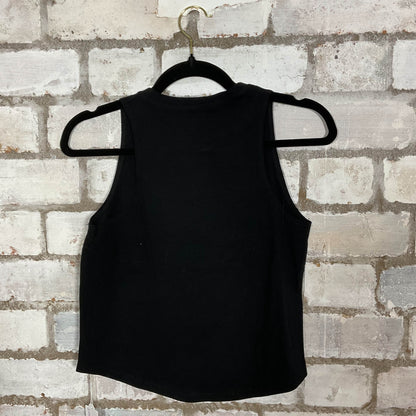 Cockledoodledoo Racerback Unwantee Upcycle Tank Top upcycled by Unwantees, sustainable fashion made in great Britain from vintage graphic tshirt rear view