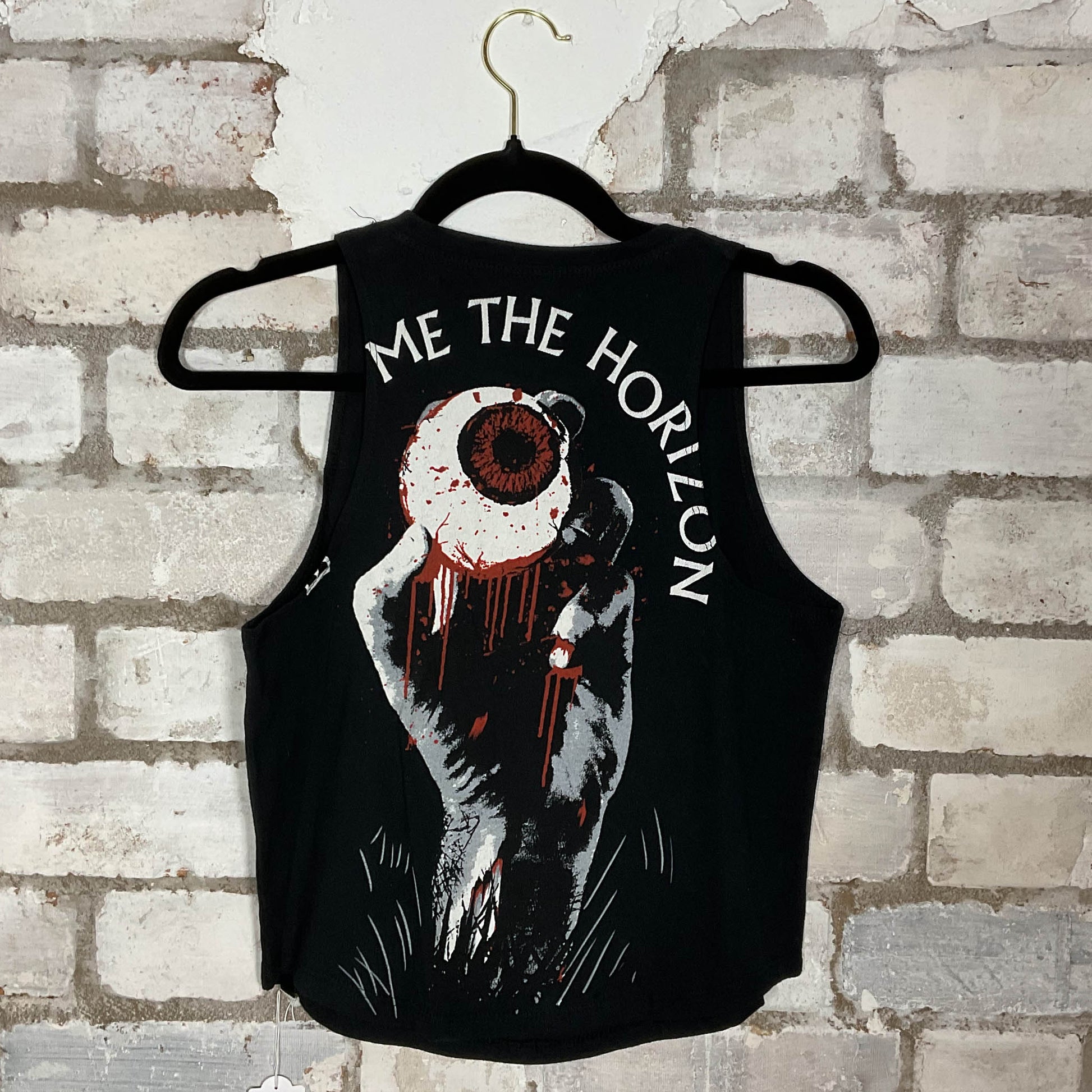 Bring me the Horizon Racerback Unwantee Upcycle Tank Top upcycled by Unwantees, sustainable fashion made in great Britain from vintage graphic tshirt rear view
