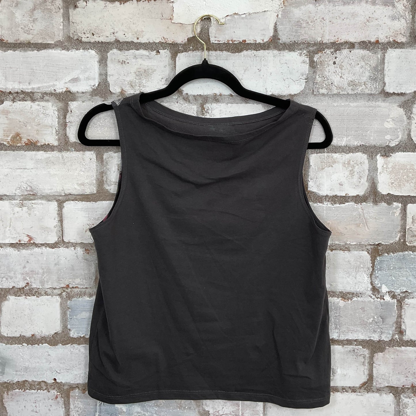 Pop Art BAM Illustration Slack Neck design Unwantee Upcycle Tank Top upcycled by Unwantees, sustainable fashion made in great Britain from vintage graphic tshirt print details