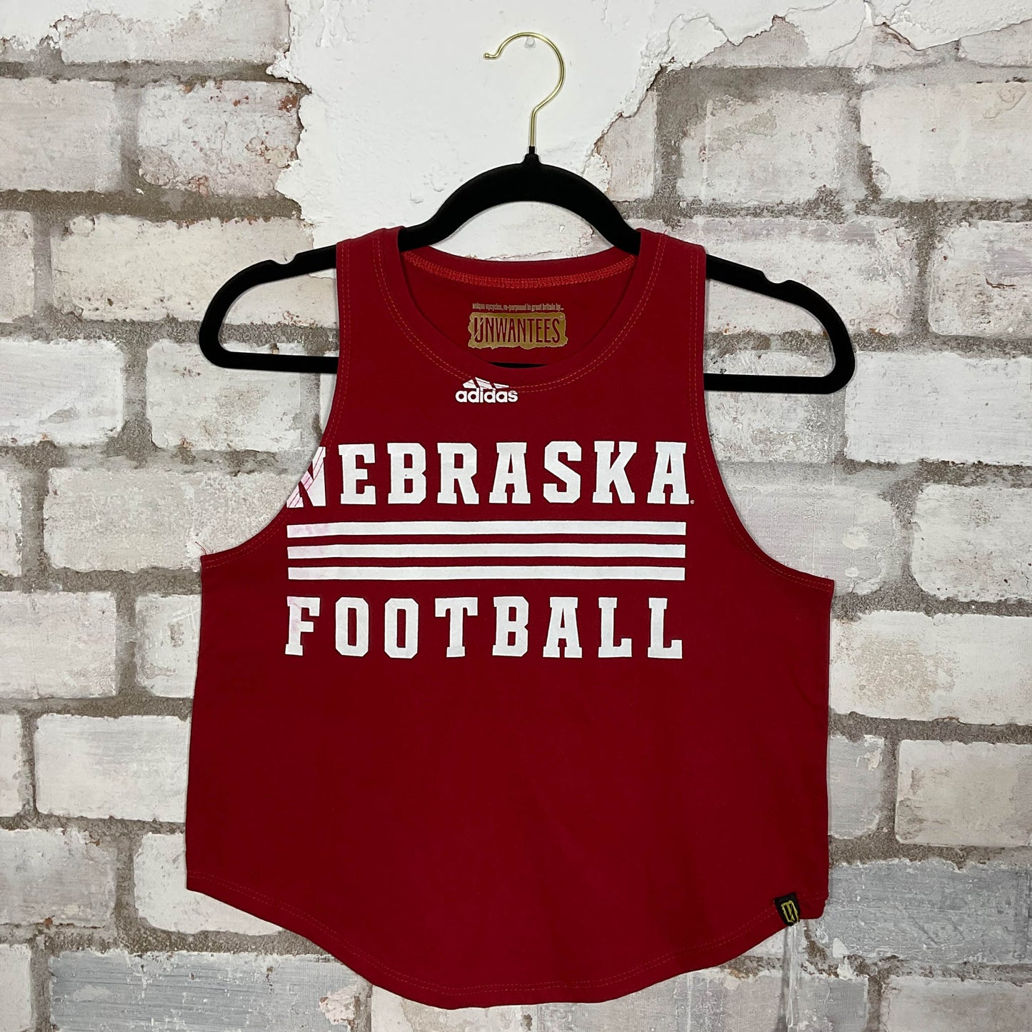 Adidas Nebraska Football Team Red Racerback Unwantee
