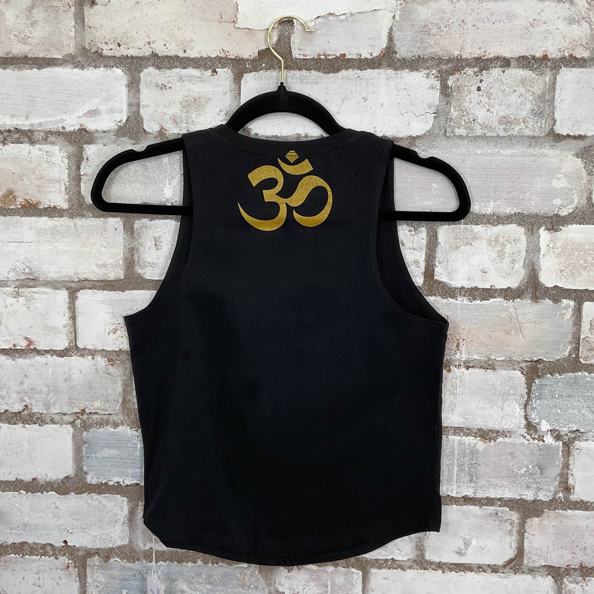 Ganesha Elephant Hindu God Racerback unwantee Tank Top upcycled by Unwantees, sustainable fashion made in great Britain from vintage graphic tshirt rear view