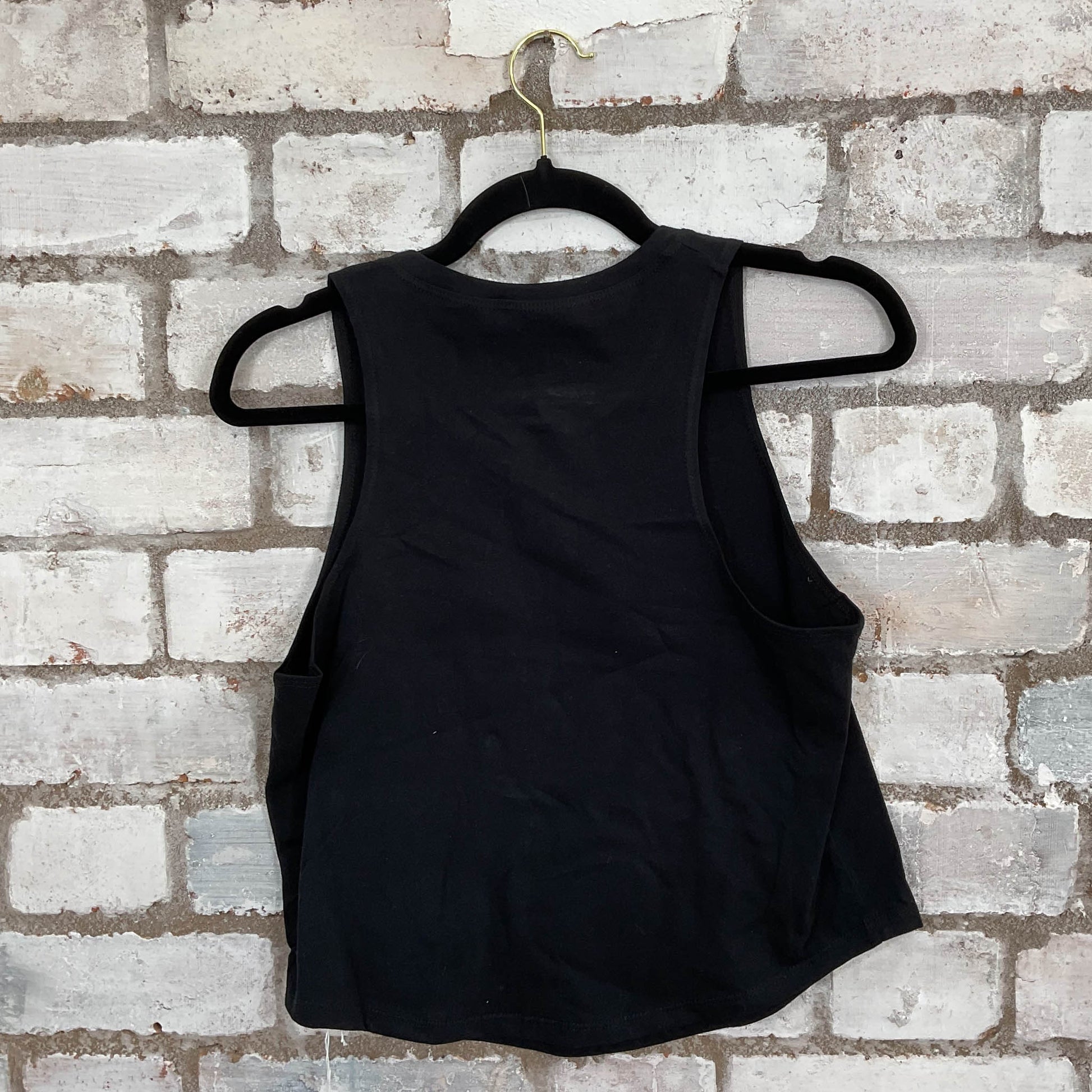 Back for More Beer Racerback Unwantee Tank Top upcycled by Unwantees, sustainable fashion made in great Britain from vintage graphic tshirt rear view