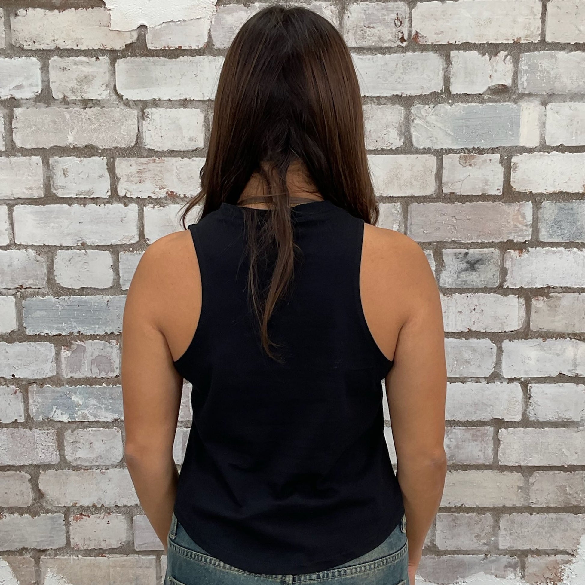 Celebrate Christmas with the Guns N Roses Print Slash neck tank top made from upcycled graphic GNR band tshirt, punk rock style street wear, athleisure wear, unwantees is a sustainable fashion brand, we take unwanted graphic tshirts otherwise destined for landfill and recycle clothing into vest tops for sports wear or leisure.  Refashioned band merch, Slash Neck Sleeveless Top