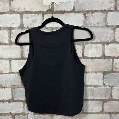 Rear View of Iridescent ted legend Racerback Tank Top upcycled by Unwantees, sustainable fashion made in great Britain from vintage graphic tshirt 