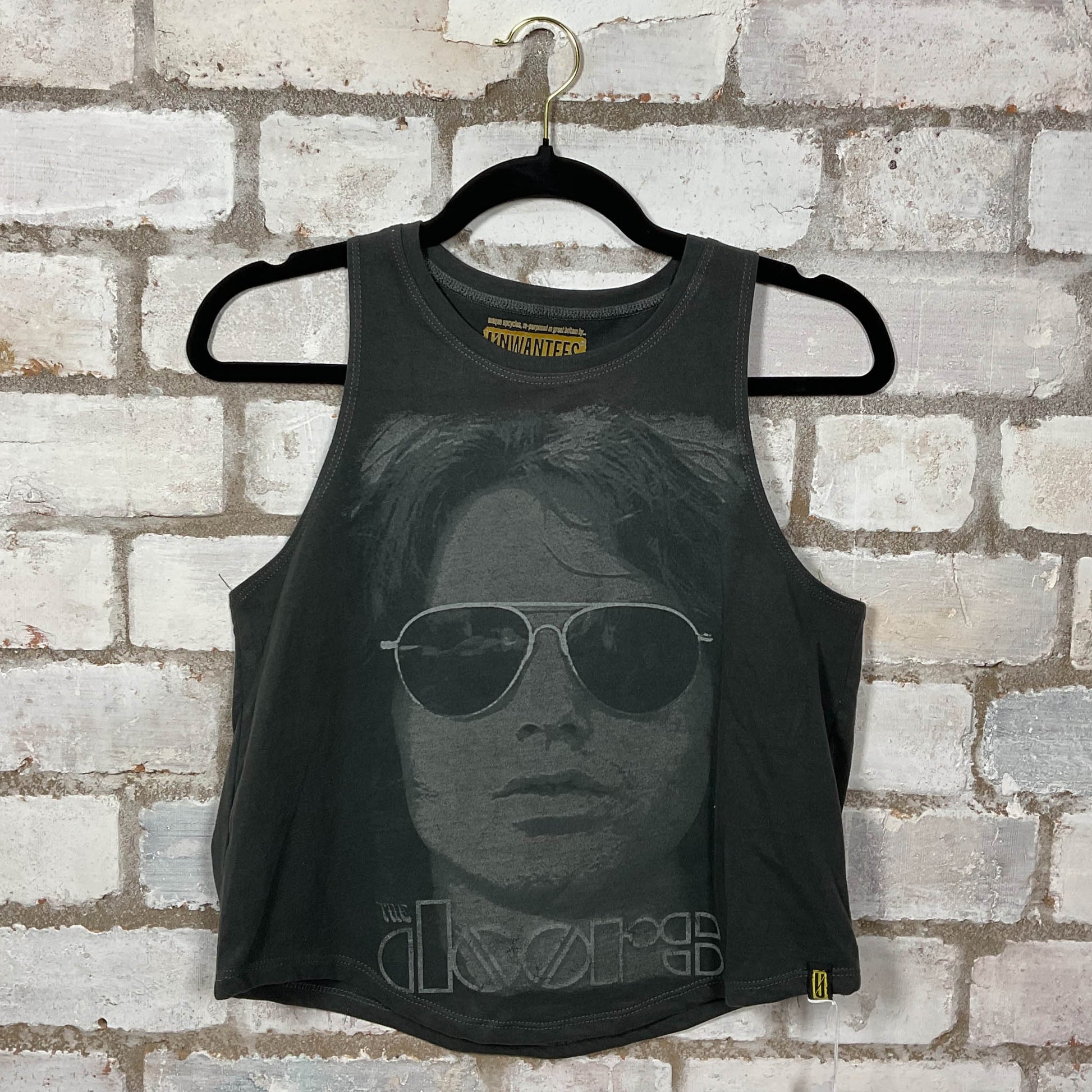 Jim Morrison The Doors Racerback Tank Top upcycled by Unwantees, sustainable fashion made in great Britain from vintage graphic tshirt 