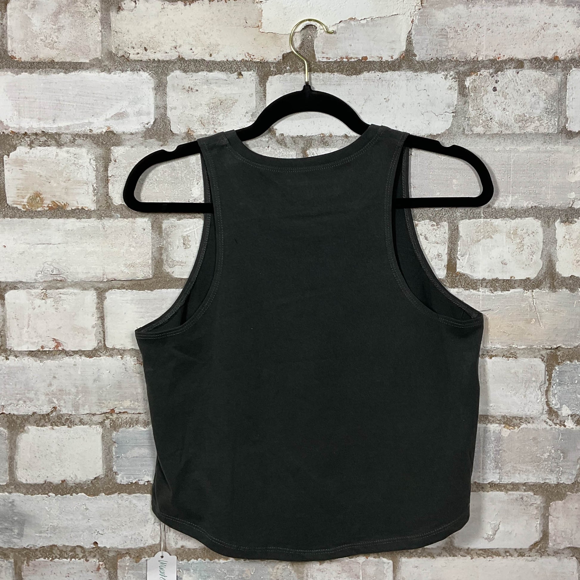 Rear View Jim Morrison The Doors Racerback Tank Top upcycled by Unwantees, sustainable fashion made in great Britain from vintage graphic tshirt 