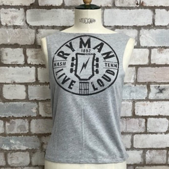 Ryman Auditorium in Nashville Tank Top, Unwantees Up cycle project, pry house Nashville recycled tshirt by www.unwantees.co.uk