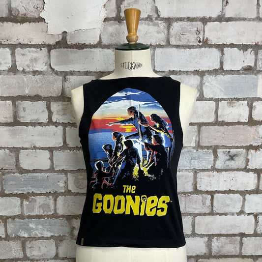 The Goonies tank top, The Goonies vest top, Classic 80s movie The Goonies, up cycle by Unwantees, epic 80s